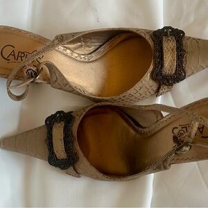 Carlos by Carlos Santana Women's Tan Slingback Shoes